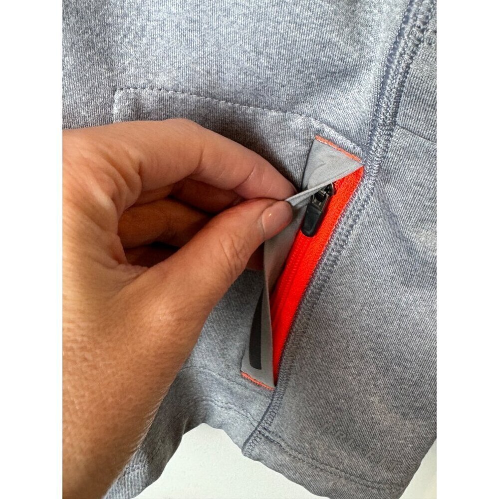 Nike Sweatshirt Men Medium Gray Half Zip Dri‎ Fit Running Flex Vent Pullover - Picture 7 of 12